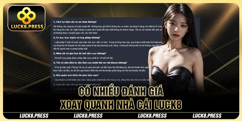 Luck8 31 Có nhiều đánh giá xoay quanh nhà cái Luck8